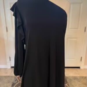 KIM & CAMI Plus Made In Usa Ruffle One Shoulder Top Sz 2X NWOT